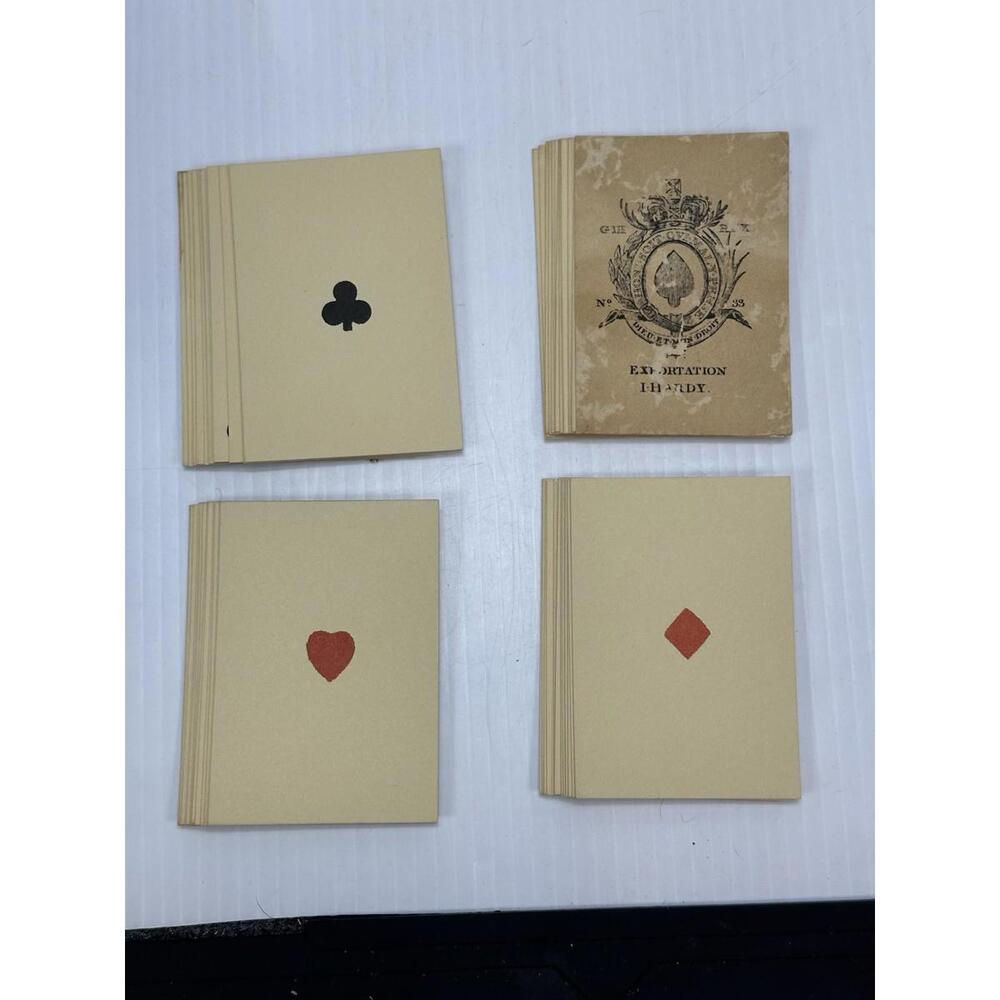 VINTAGE I. HARDY CARD MAKER TO HIS MAJESTY GREAT‎ MOGUL PLAYING CARDS FACSIMILE